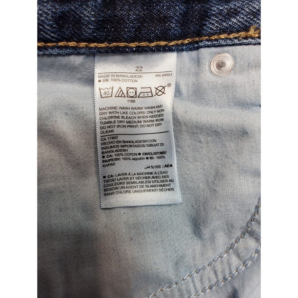 Old Navy High Rise Slouchy Straight Distressed Button Fly Jeans Plus Size 22 - Picture 6 of 8